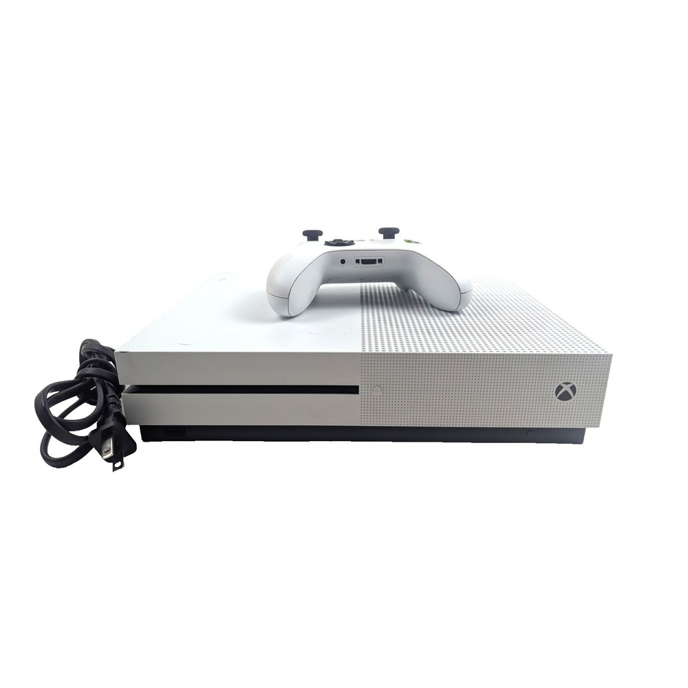 Microsoft Xbox One S Console White 1TB w/Controller, Power Cord